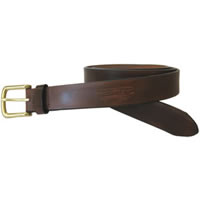 Leather Strap Belt with Motif Stamp