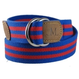 D-Ring Military Stripe Belts