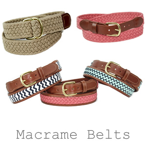Macrame belts