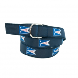 Cotton Web D-Ring Belt with AHYC Burgee