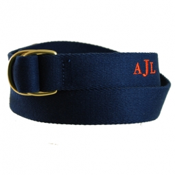 D-Ring Surcingle Belt with Monogram