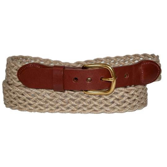 Linen Braid Belt: Eliza B & Leather Man Ltd