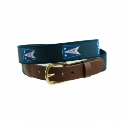 126 Cotton Web Belt with AHYC Burgee