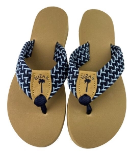 Newport Navy & Ocean Macrame Sandal
