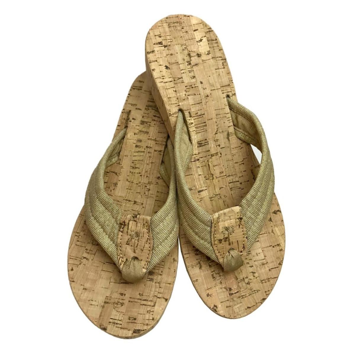 Metallic Sand Cork Eliza B & Leather Man Ltd