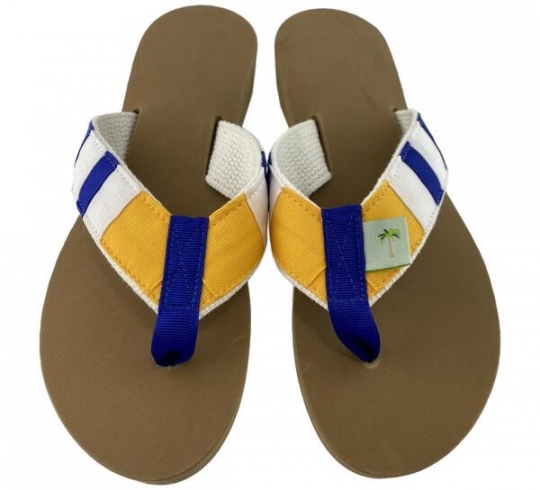 The Mariner Stripe Sandal #5: Eliza B & Leather Man Ltd display picture 1