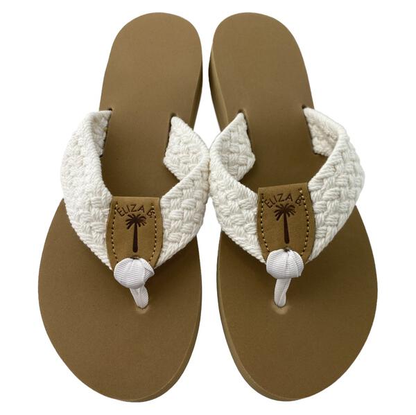 White Macrame Sandal: Eliza B & Leather Man Ltd