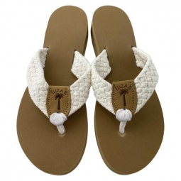 White Macrame Sandal