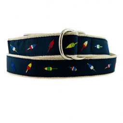 D-Ring Buoys Motif on Natural Cotton Web