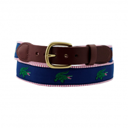 Hot Pink Seerscuker with HappyAlligator Motif