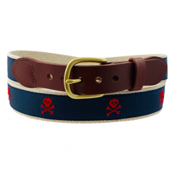Red Pirate Motif Belt
