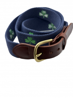 Shamrock embroidered Belt