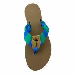 Bright Stripes Green & Blue Regular Peanut Copen Toe