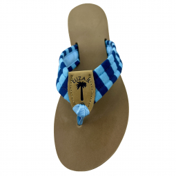 Bright Stripes Blue & Aqua Regular Peanut Columbia Toe