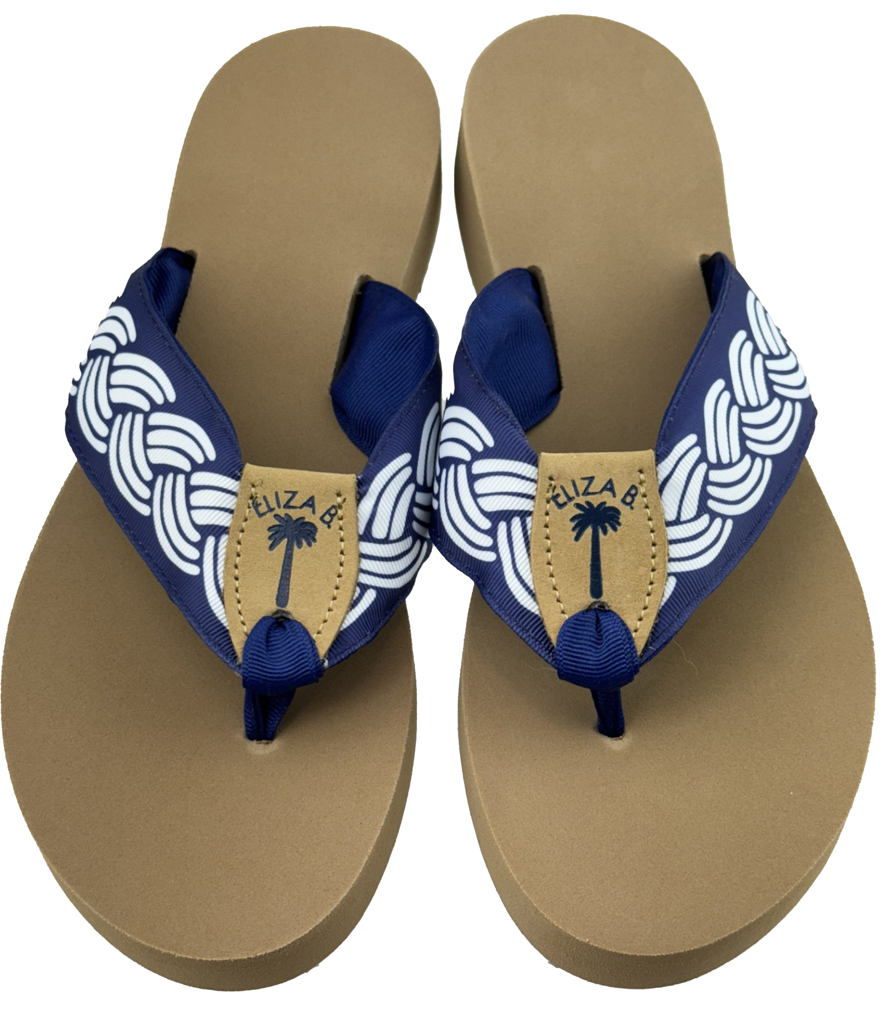 Nautical Rope with Light Navy Back and Toe and Blue Stamped EB: Eliza B ...