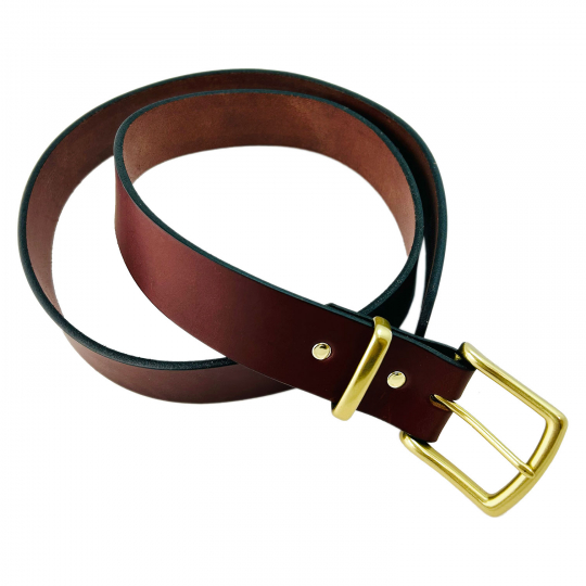 HERITAGE LEATHER FRINGE BELT ベージュ 50602-frans-140-grey-leather-