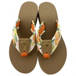Orangerie with Tan EB with Gold Stamp & Orange Toe Ribbon