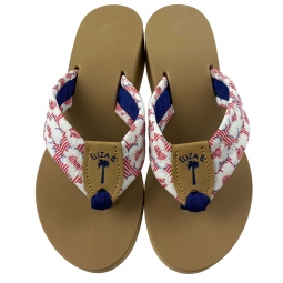 Deck Chair Daze with Light Navy Stamp & Toe Ribbon