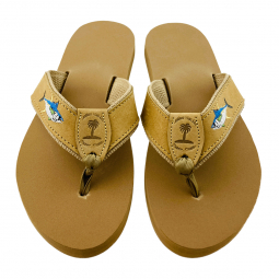 Yellow Fin Tuna Embroidered Sandal