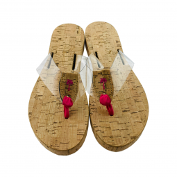 The Cinderella on Cork with Hot Pink Palm & Toe Ribbon