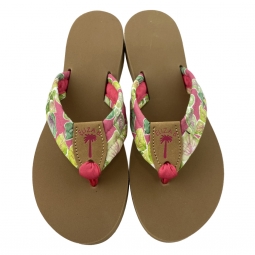 Leafy Garden with Tan EB Watermelon Stamp & Toe Ribbon