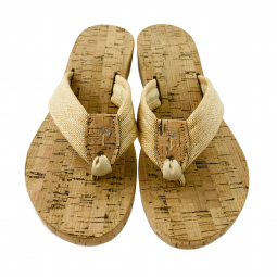 Straw Raffia Cork Sandal