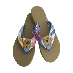 Surfside Madras with Bluebird Toe Ribbon
