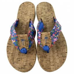 Wiltshire on Cork with Copen Blue Palm & Toe Ribbon