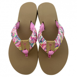 Skinny Pink Flamingo Feathers Sandal