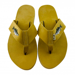 1.5" Tan Nubuck Leather with Striper Embroidery on Leather Drifter Sole
