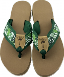1" palm fronds on 1.5" Hunter with hunter toe and tan eb