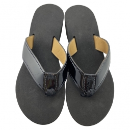 Black Patent Leather Sandal