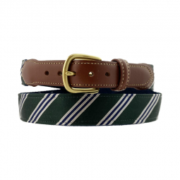 Hunter-Pearl-Navy Silk Tie on Navy Cotton Web