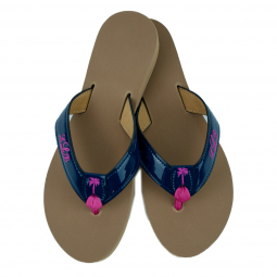 DYO Monogrammed Patent Leather Sandals