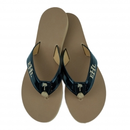 DYO Monogrammed Patent Leather Sandals
