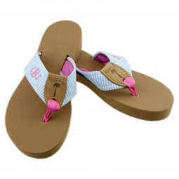 DYO Monogrammed Fabric Sandals