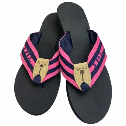 GGS 432 Stripe with Dark Navy Back & Toe Ribbon