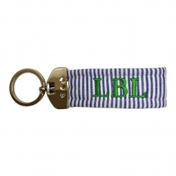 DYO Monogrammed Fabric Key Ring