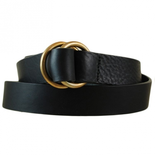 Wine Leather O-ring Belt