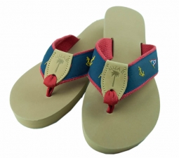 Ladie's Red Cotton Web Sandal with SRYC Ribbon